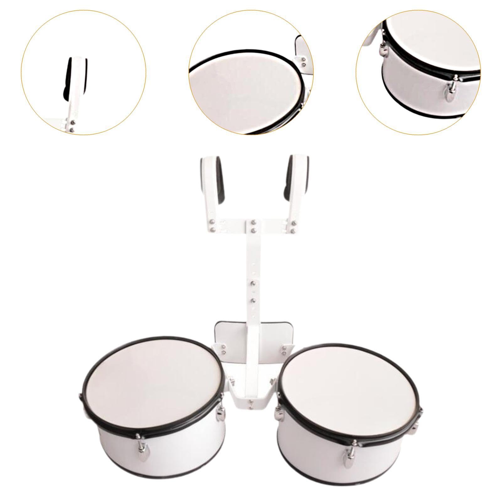 Marching Drum Set - Professional Percussion Instrument for Drum Group Training & Music Practice | Multi-Tone Double Drums for Beginners | Perfect for Parades, School Bands & Outdoor Performances