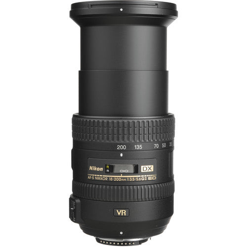 Nikon AF-S NIKKOR DX 18-200mm f/3.5-5.6G ED VR II Zoom Lens for DSLR Cameras - Perfect for Travel, Wildlife & Sports Photography
