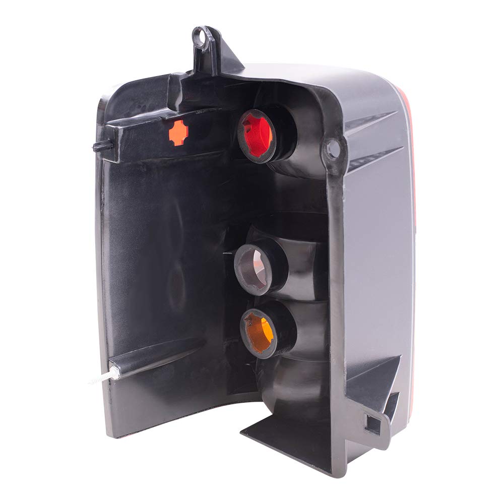 Brock Replacement Tail Light Set - Driver & Passenger Side Compatible with 1993-1998 Jeep Grand Cherokee (Part #55155739AA & 55155738AA) - Perfect for Night Driving & Vehicle Safety Upgrades