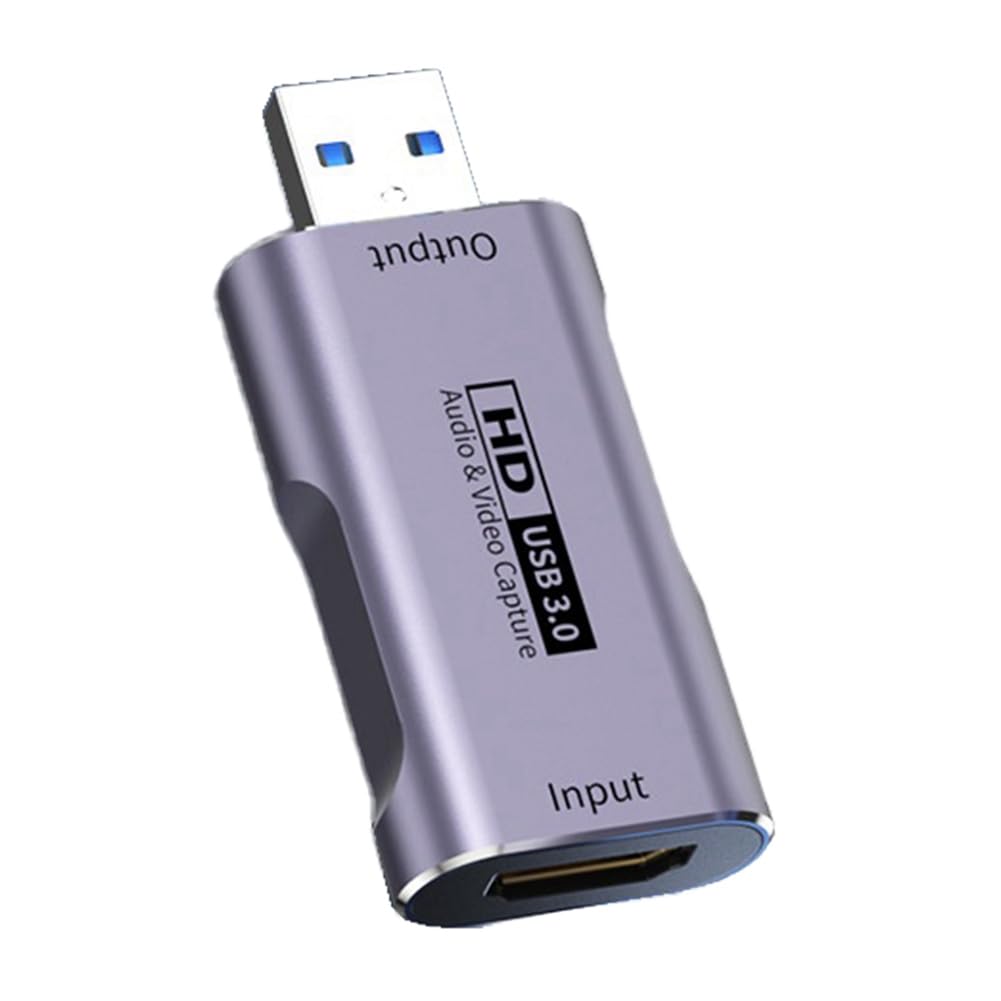 Gotoger USB 3.0 Video Capture Card - High-Speed Game Stream Recorder for Camera, TV, and Box, Perfect for Live Streaming, Gaming, and Video Editing