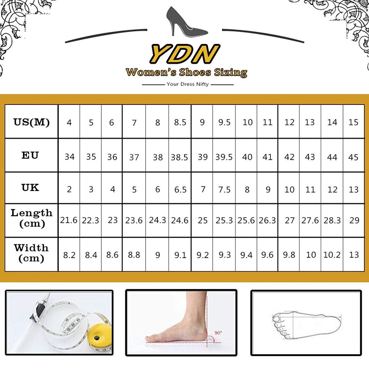 YDN Women's Classic Closed Round Toe Ankle Boots - Lace Up High Heel Booties with Cross Straps for Office, Party & Formal Occasions | Comfortable Thick Heels Dress Shoes for Women