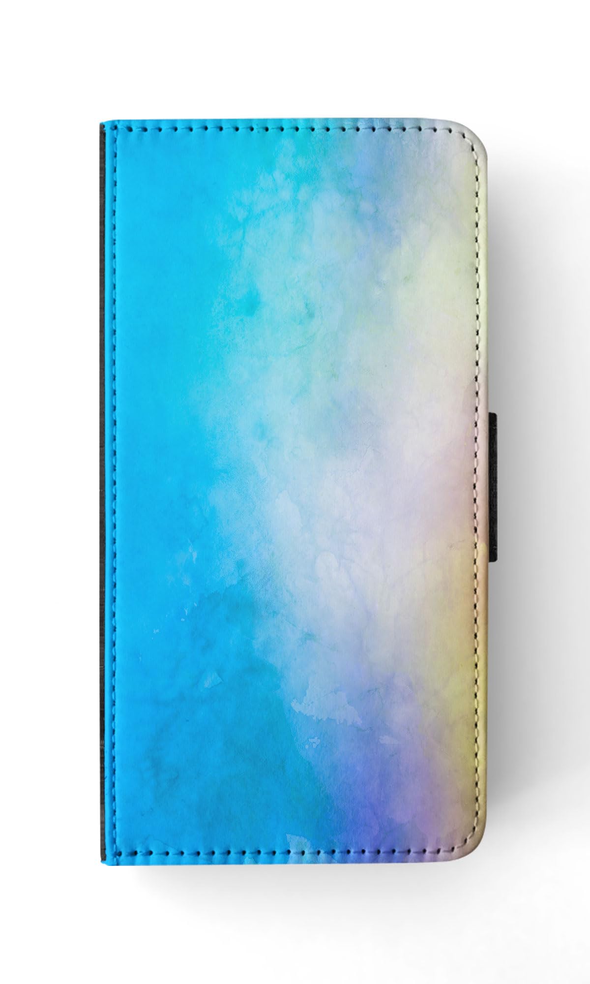 Blue Watercolor Flip Wallet Phone Case for Apple iPhone 15 Pro - Slim Protective Cover with Card Slots | Perfect for Everyday Use, Travel & Business Meetings