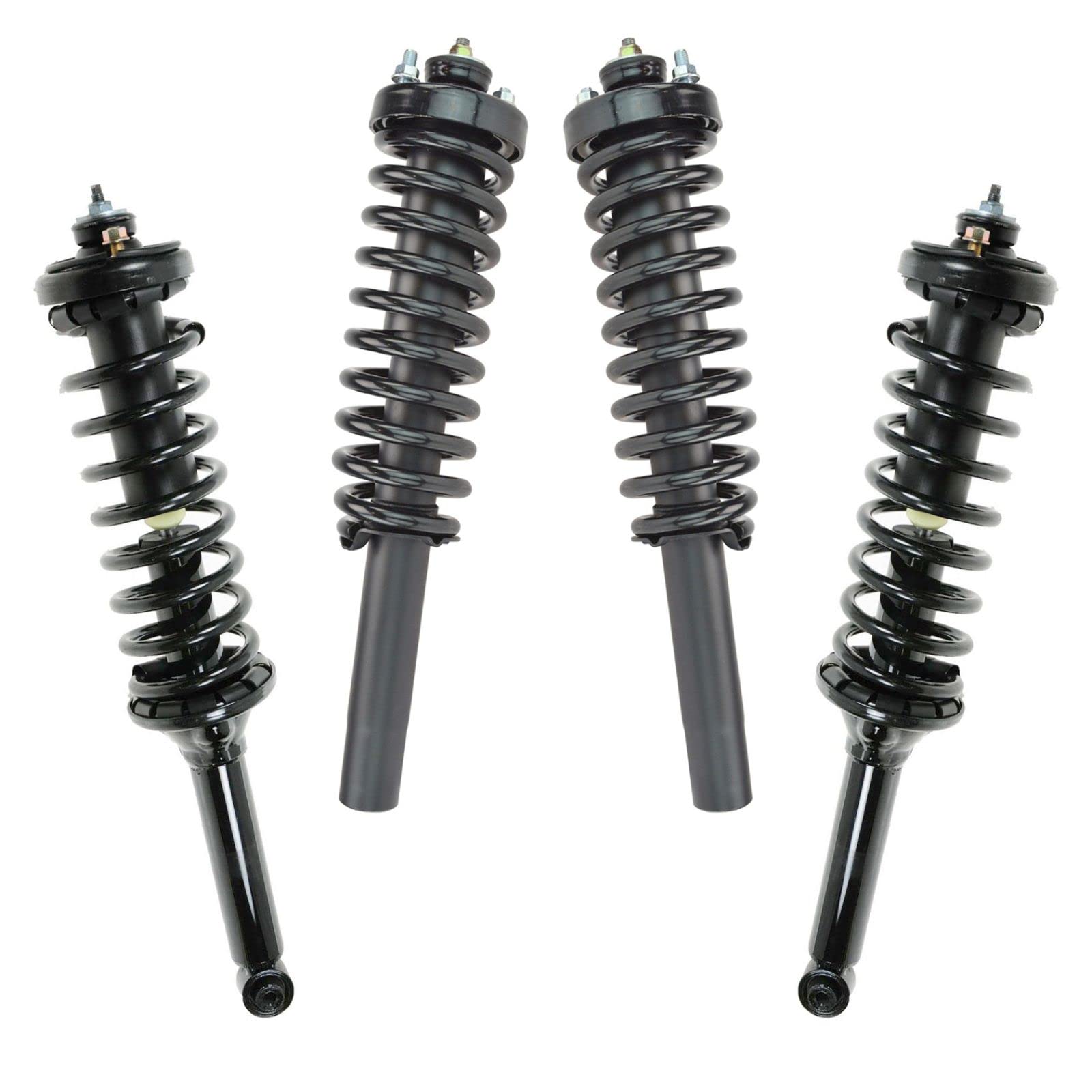 Honda CR-V 97-01 Front & Rear Strut & Coil Spring Assembly Set - Complete Kit for Driver & Passenger Sides | Improves Ride Comfort & Handling | Perfect for Off-Roading, Daily Commuting & Performance Upgrades