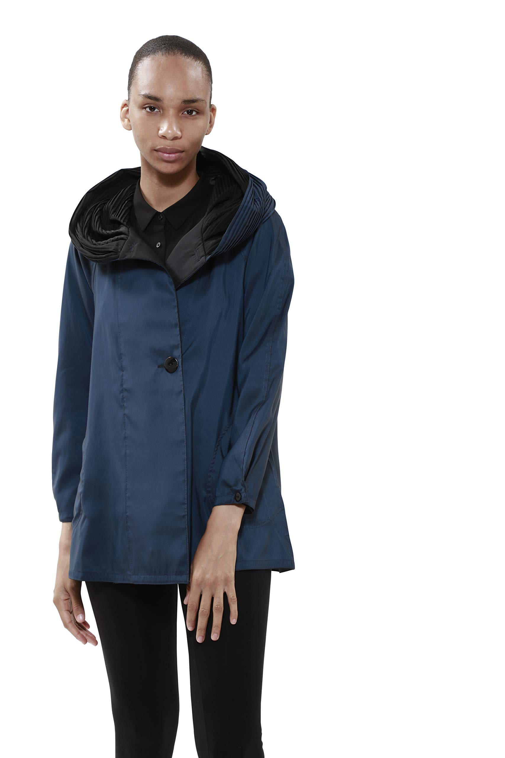 Mini Donatella Fashion Travel Raincoat - Waterproof Lightweight Rain Jacket for Women - Perfect for Outdoor Adventures, Commuting & Travel