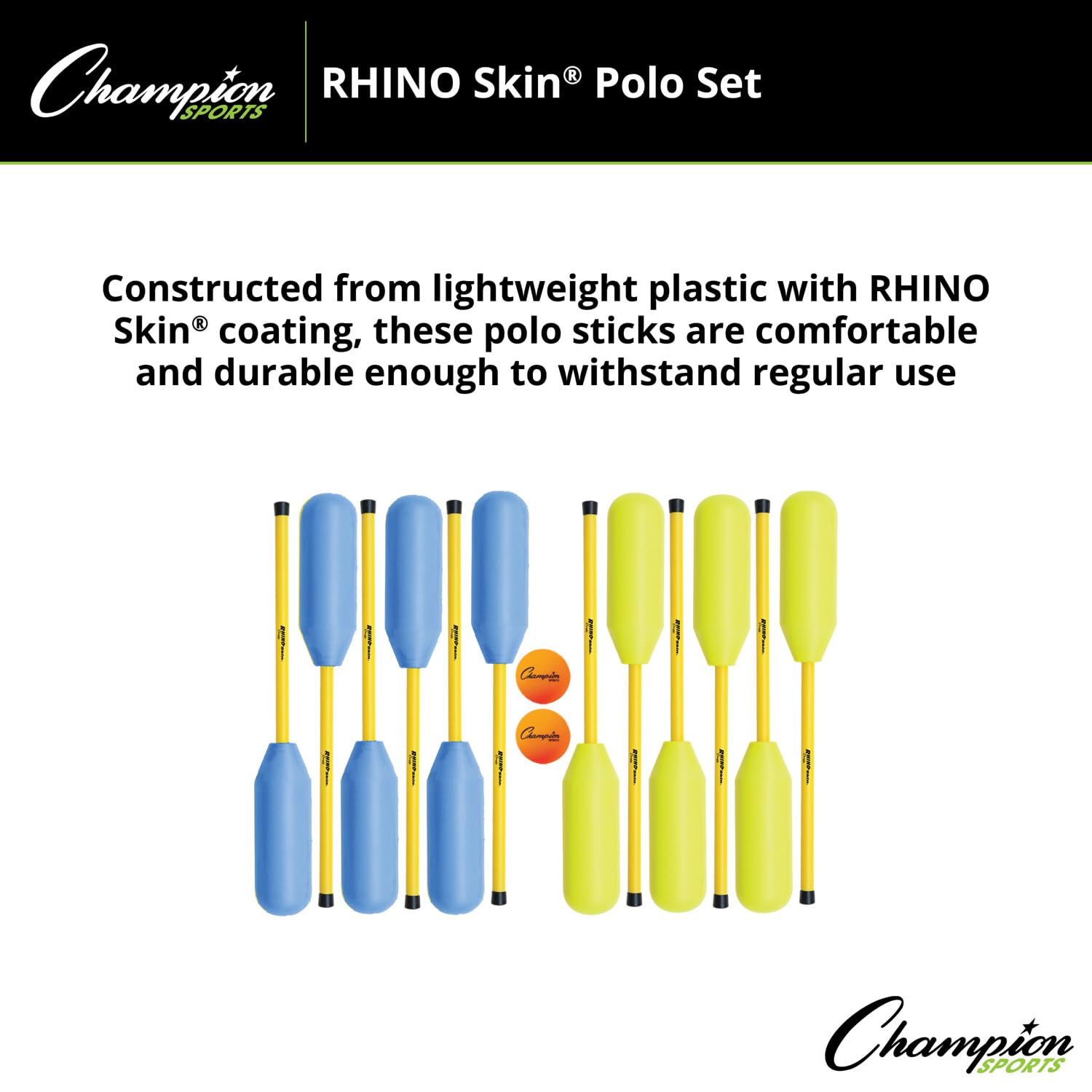 Champion Sports Rhino Skin Polo Set - Durable & Comfortable Men's Performance Polo Shirts for Golf, Tennis & Casual Wear