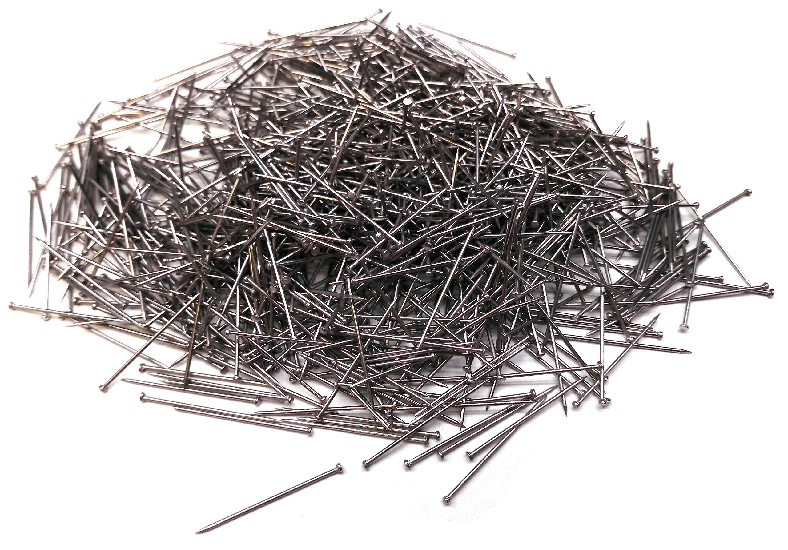 1000 Pack Stainless Steel Dressmaker Pins - 1 Inch Long Flat Head Sewing Pins for Fabric, Tailoring, Quilting & Crafts | Ideal for Dressmaking, Upholstery & DIY Projects