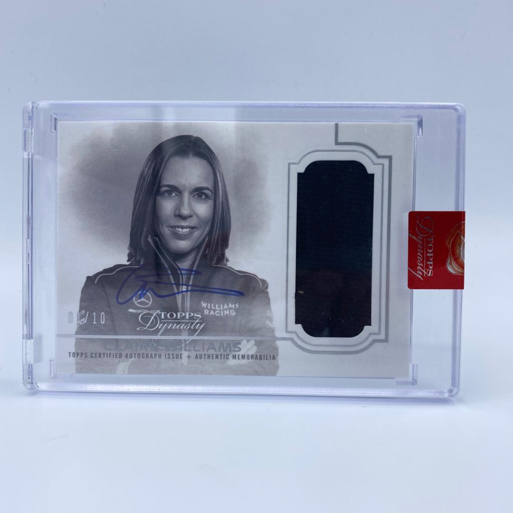 Claire Williams #DAP CWP Williams Racing Dynasty Autograph Patch - Perfect for F1 Collectors, Sports Memorabilia Displays, and Racing Enthusiasts