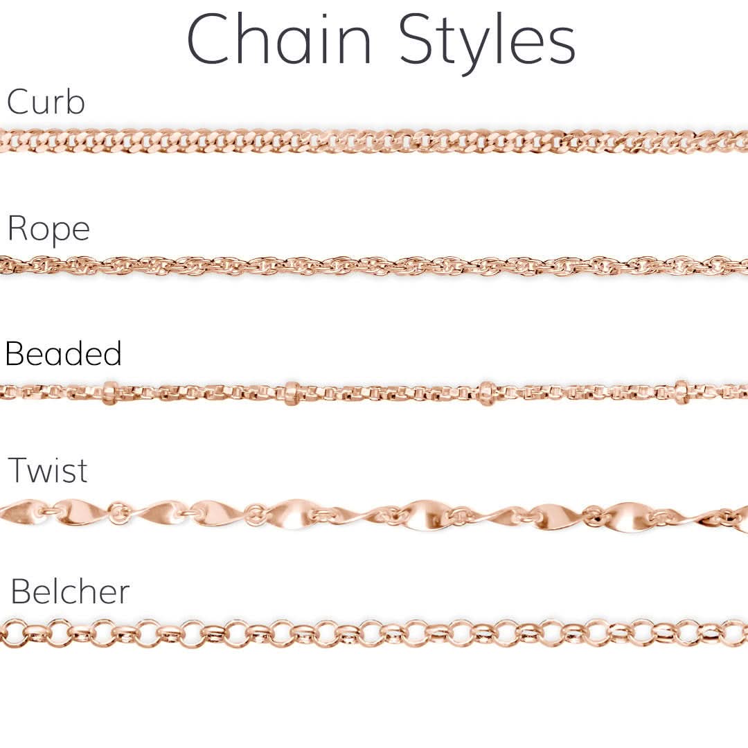 Rose Gold Vermeil Rope Chain Necklace for Women - Elegant Jewelry Gift for Valentine's Day & Anniversary
