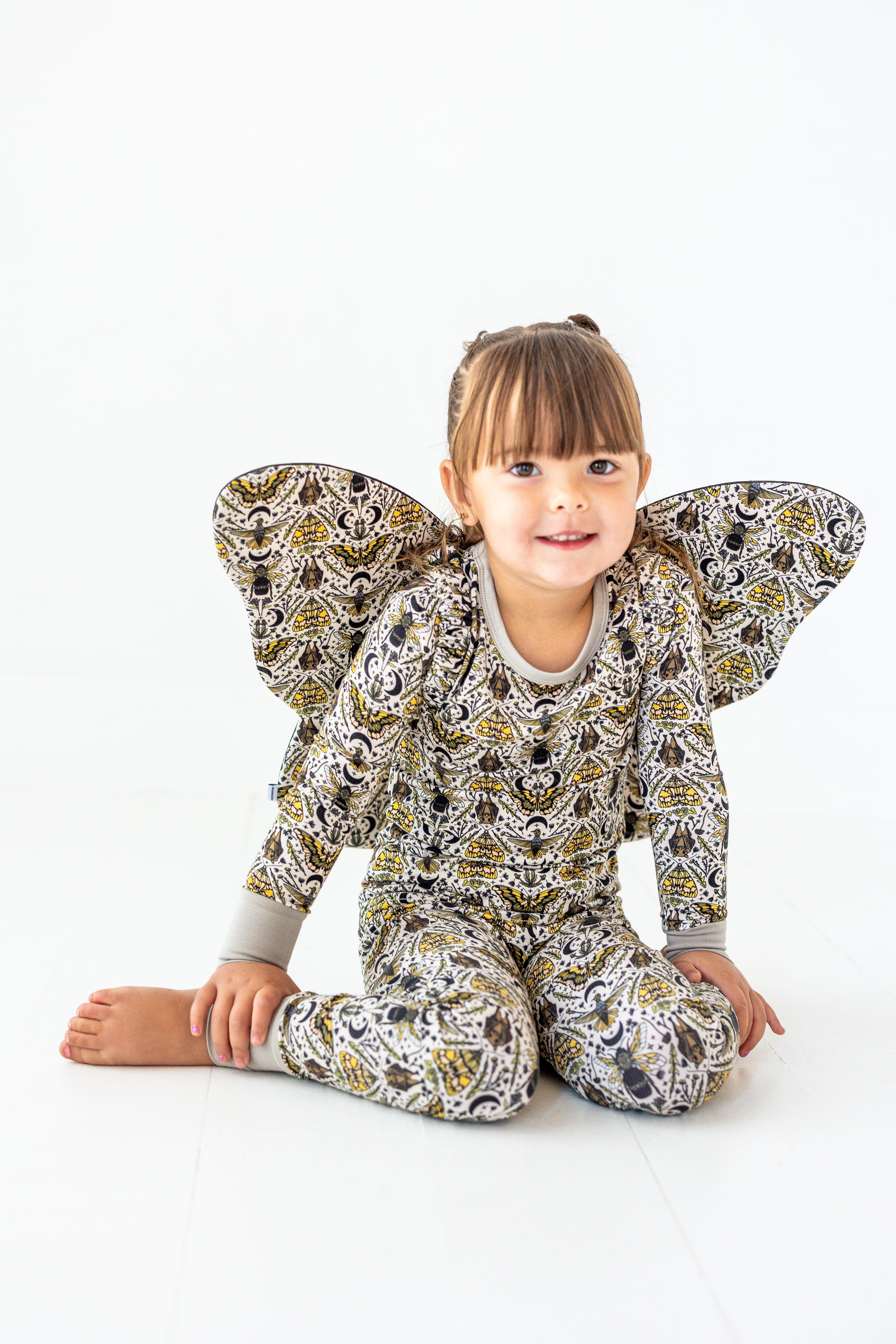 Pollinators Two Piece Pajama Set - Soft Cotton Sleepwear with Floral Print for Women | Perfect for Lounge, Sleep & Relaxation at Home