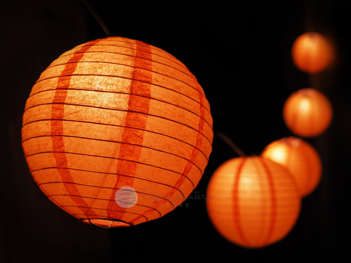 16 Halloween Jack O'Lantern Pumpkin Paper Lantern String Lights - 31FT Expandable LED Fairy Lights for Kids Room Decor, Party DIY Kit, Outdoor Garden & Indoor Halloween Decorations