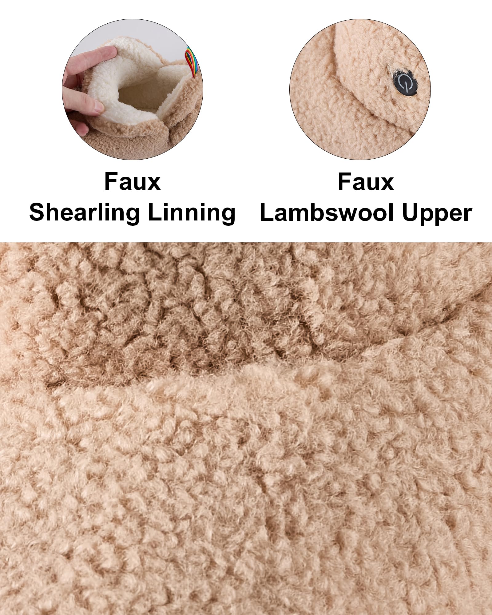 Lilia Electric Heated Slippers for Women - Rechargeable Battery-Powered Indoor Heating Shoes with 5V USB Foot Warmer | Perfect for Cold Weather, Home Relaxation & Winter Comfort
