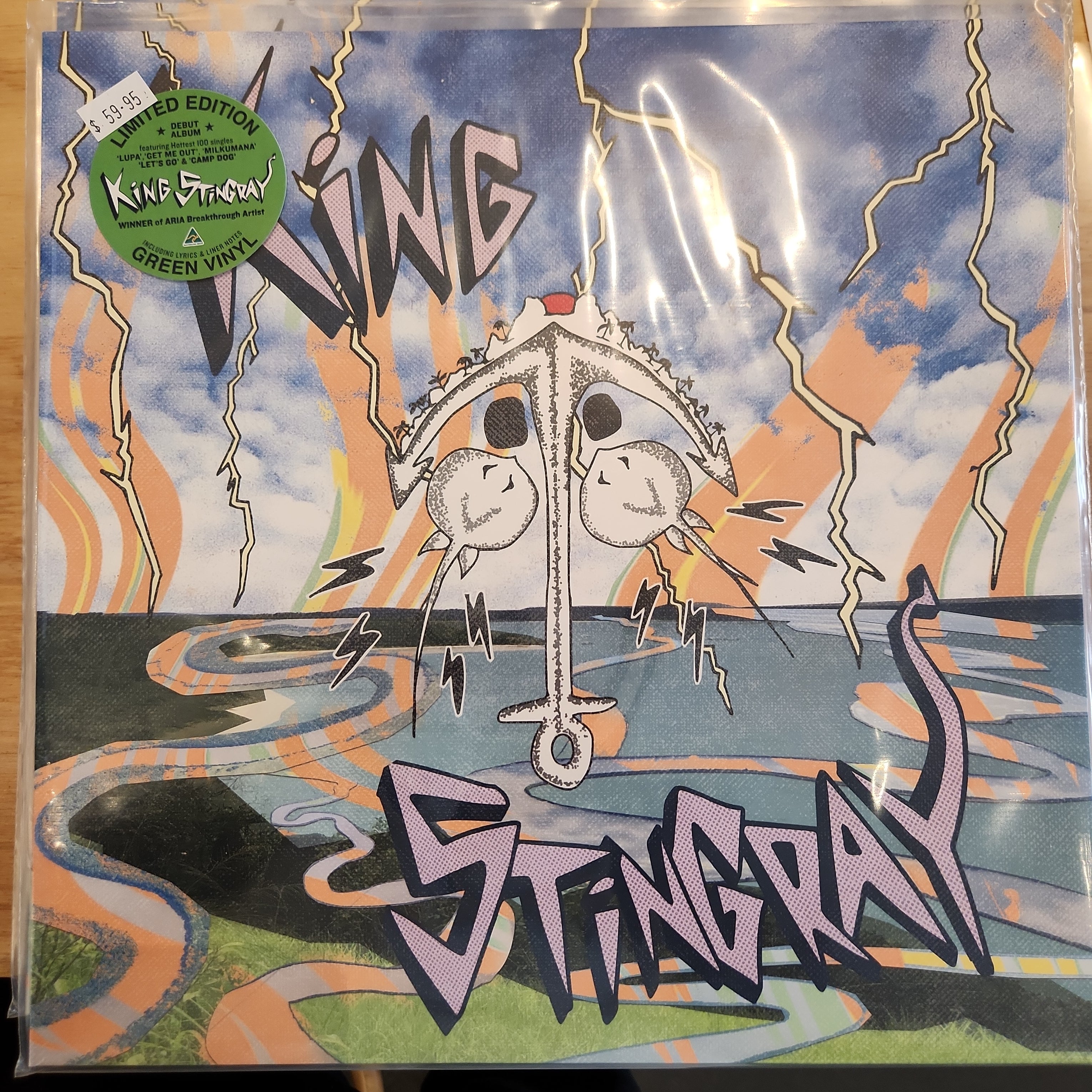 King Stingray Limited Edition Green Vinyl Record - Rare Collector's Vinyl for Music Enthusiasts & Audiophiles - Perfect for Home Listening, DJ Sets & Vinyl Collections