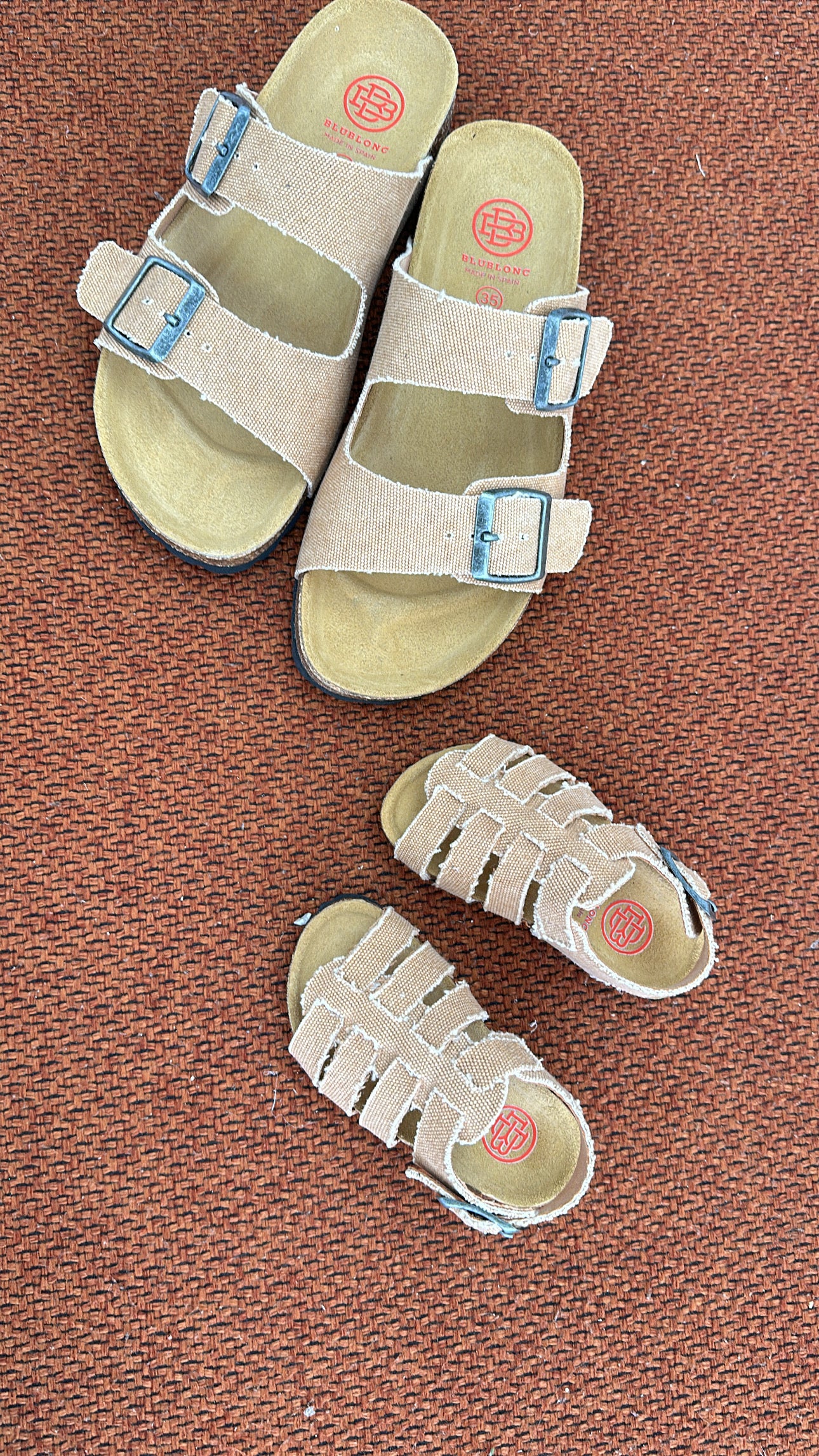 Blublonc Women's Canvas Strap Sandals - Comfortable Casual Summer Shoes for Beach, Walking & Outdoor Activities