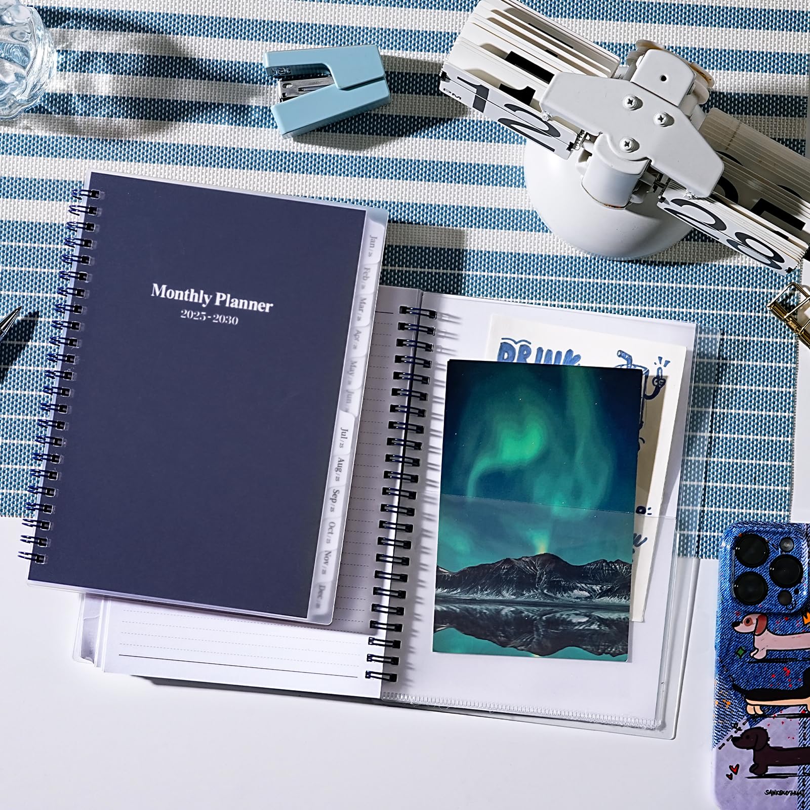 5-Year Monthly Planner 2025-2030 with Tabs | 60 Months, Two-Side Pocket & Notes Pages | 6.4
