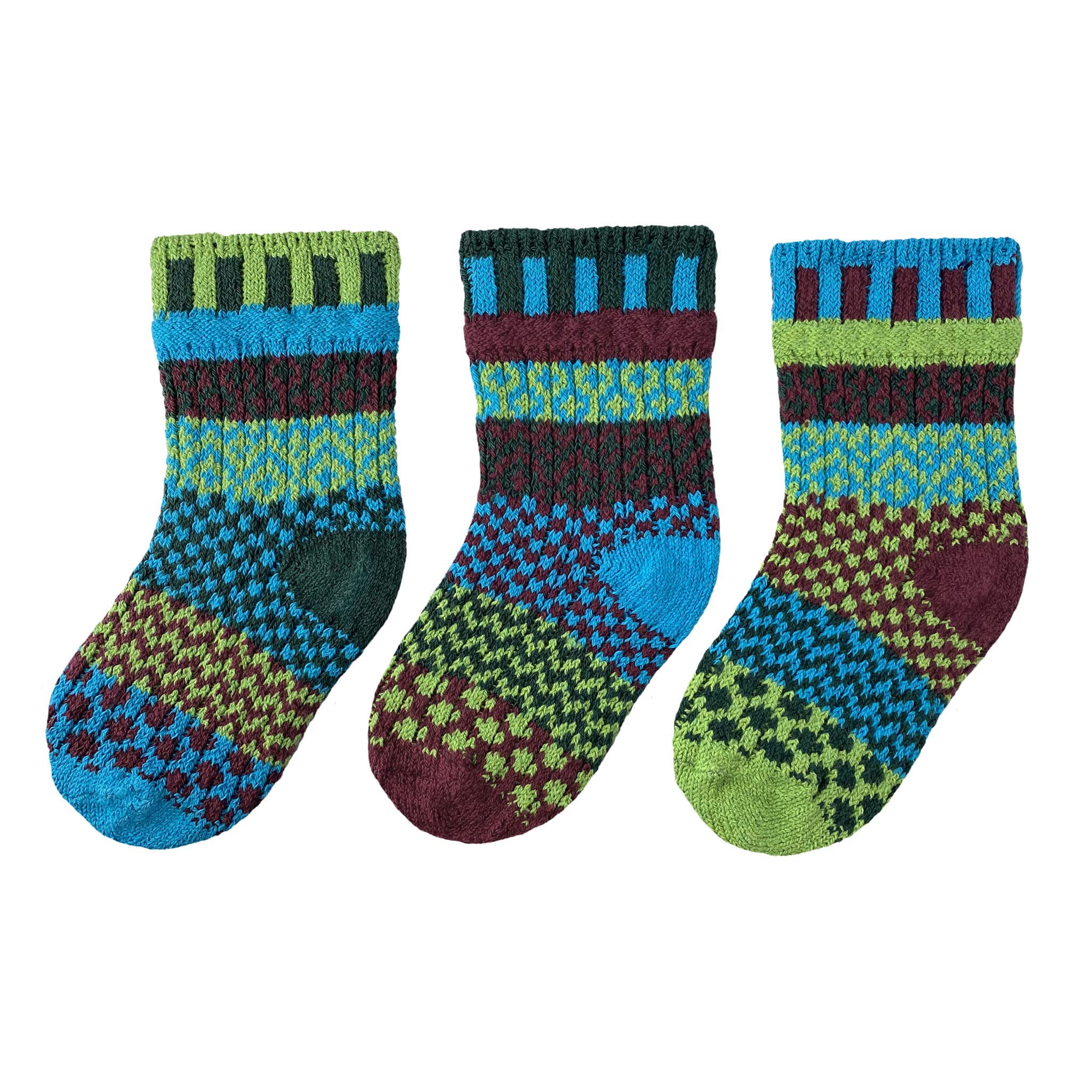 Solmate Socks - Fun Mismatched Socks for Girls, Boys, Kids & Toddlers - 3 Pairs with Unique Designs - Perfect for School, Play & Everyday Wear