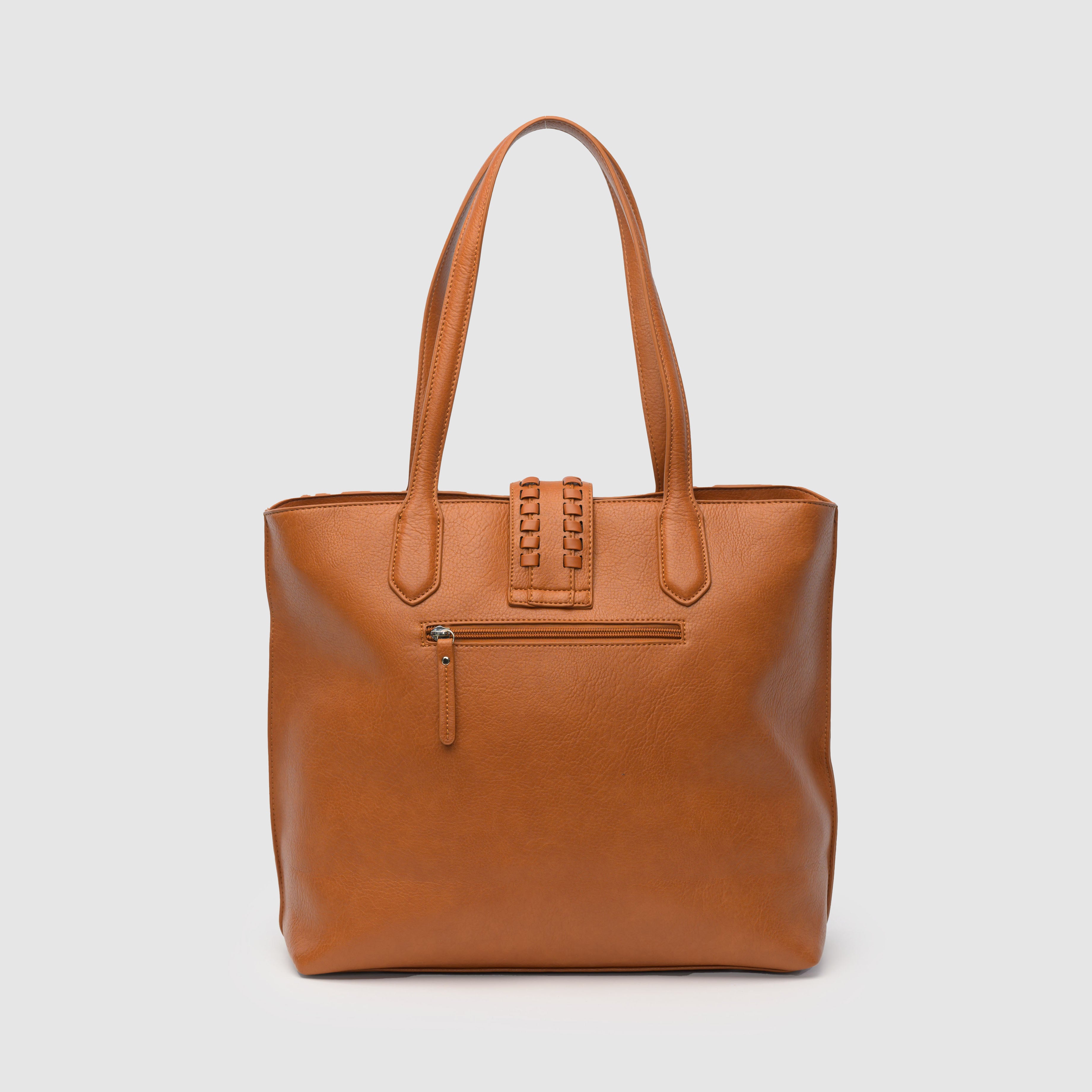 Eco-Friendly Peace Tote Bag in Tan - Stylish Reusable Shopping Tote for Groceries, Beach, Work & Travel