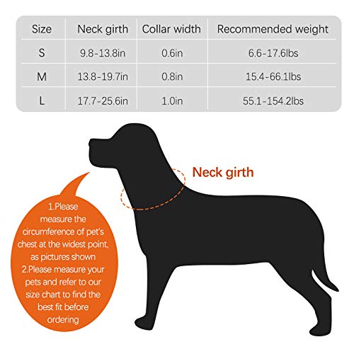 La La Pet® Reflective Adjustable Lightweight Dog Collar - Breathable Soft Padded Nylon Puppy Training Collar with Buckle & D-Ring for Small Medium Dogs - Perfect for Outdoor Walking, Running, Hiking & Night Safety (Brown, Medium)