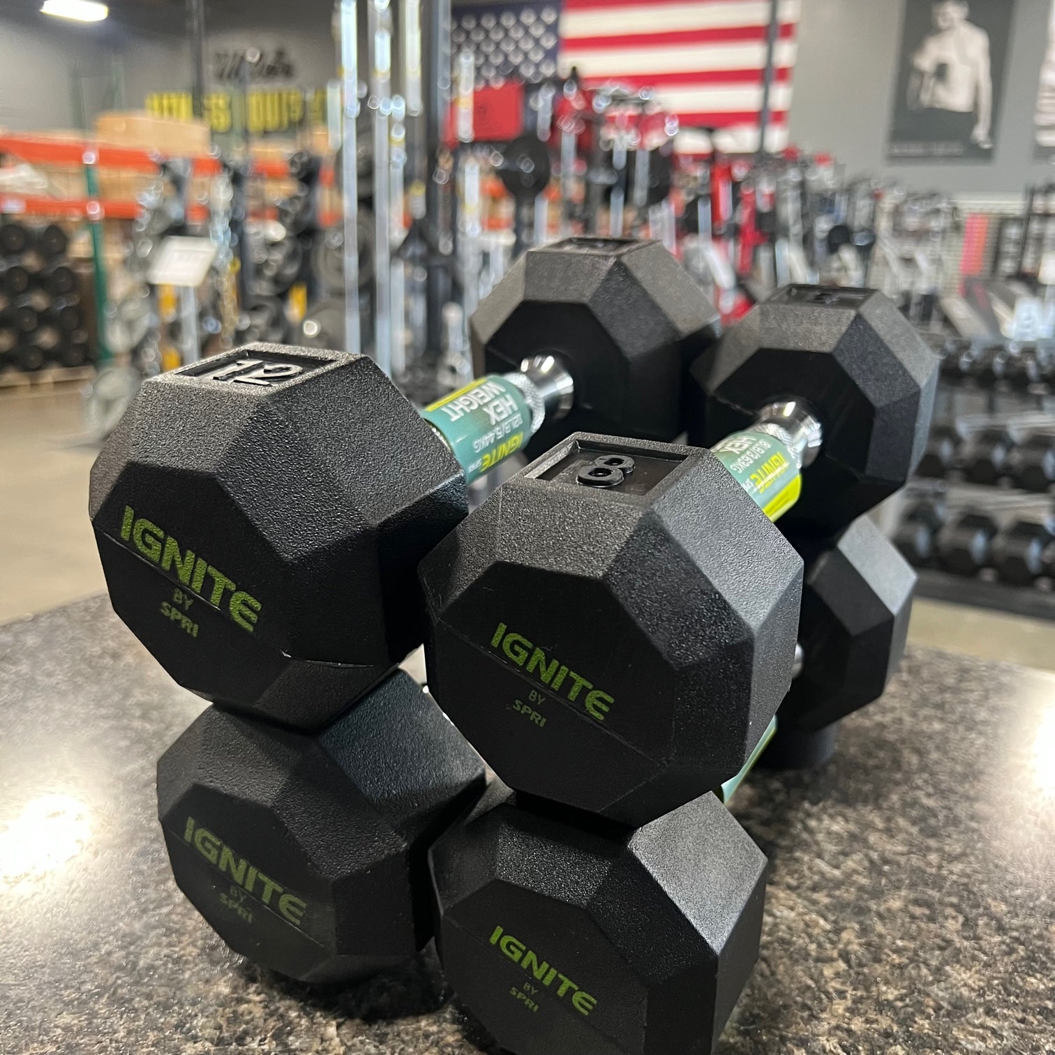 Premium Rubber Hex Dumbbells for Home Gym - Weight Training Equipment for Strength & Muscle Building - Perfect for CrossFit, HIIT & Home Workouts (Multiple Sizes Available)