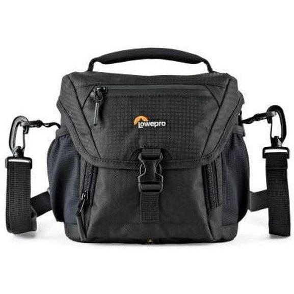 Lowepro Nova 140 AW II Black Waterproof DSLR Camera Bag - Perfect for Travel, Hiking & Outdoor Photography