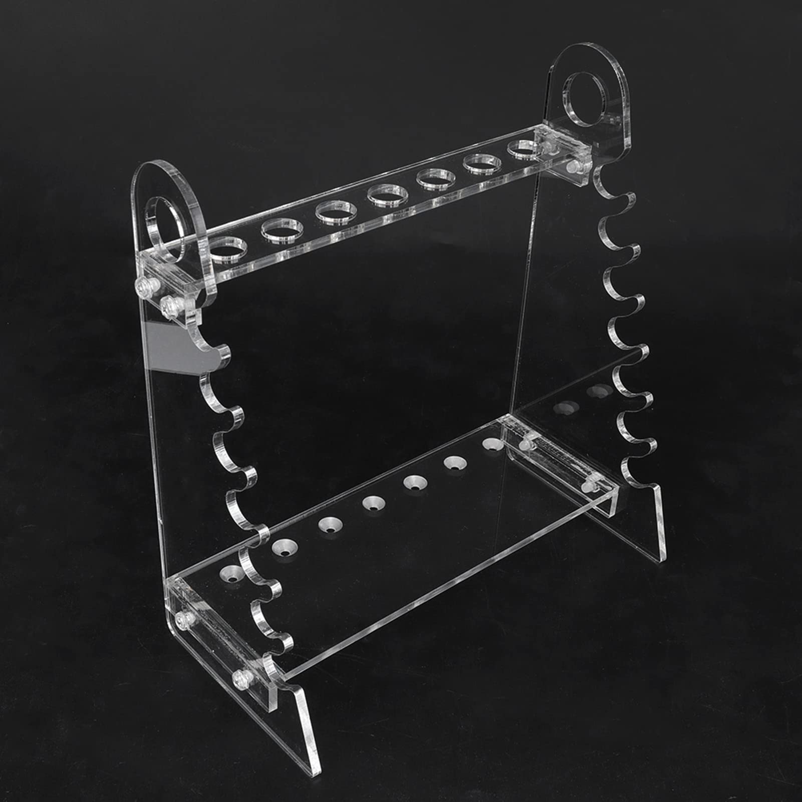 **Trapezoid Ladder-Shaped Pipette Rack Stand - 1.5cm Hole Diameter for Glass Pipettes - Lab Equipment Organizer for Chemistry & Biology Experiments**    (If the original title contains Chinese, it would be translated to English. The optimized version improves keyword relevance, readability, and includes a usage scenario for better SEO.)