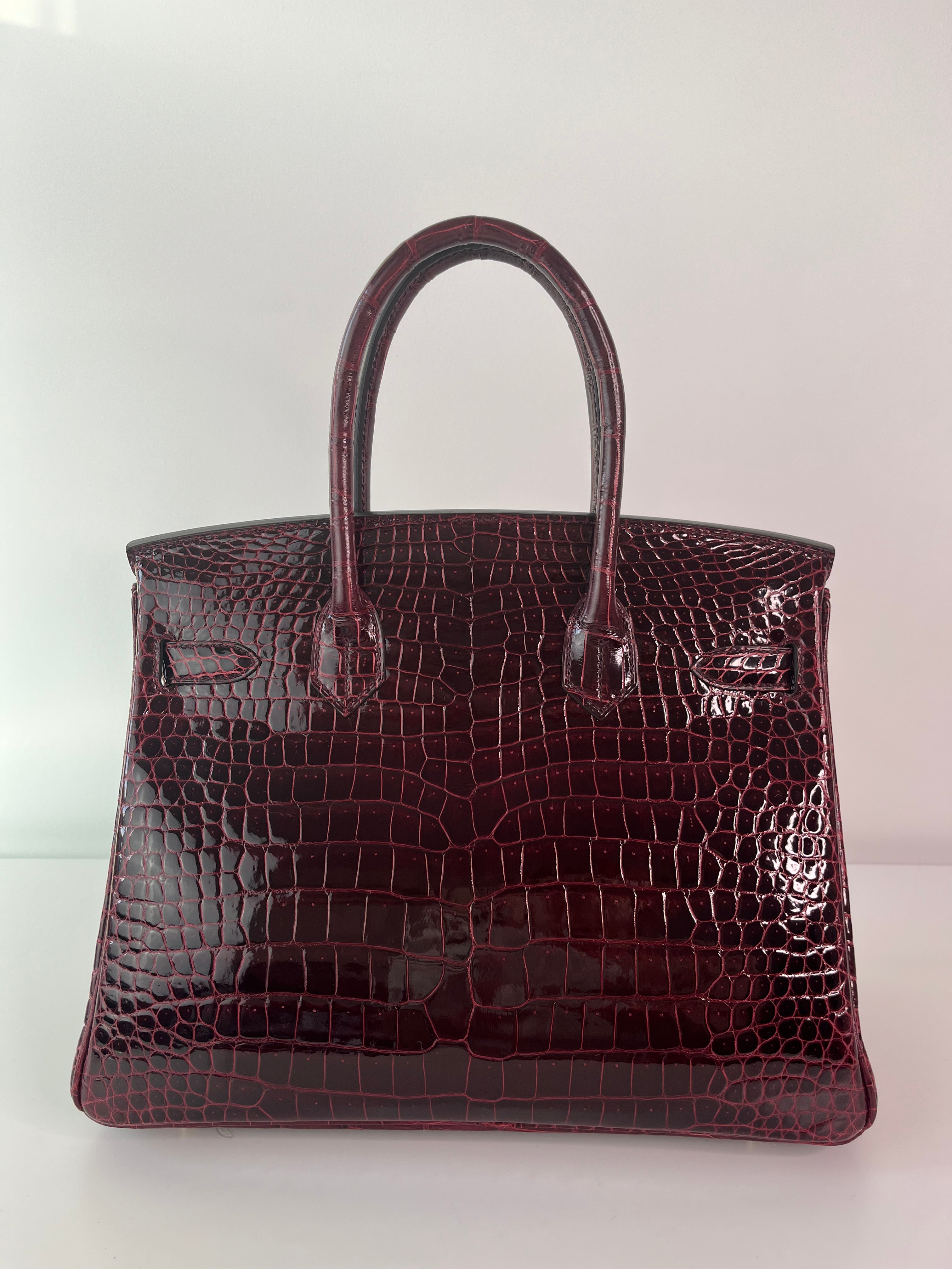 Authentic Hermès Birkin 30 Handbag in Bordeaux Leather with Gold Hardware - Luxury Tote Bag for Women, Perfect for Work, Travel & Special Occasions