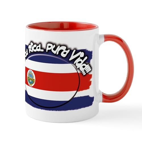 White/Red Inside - COSTA RICA Mug