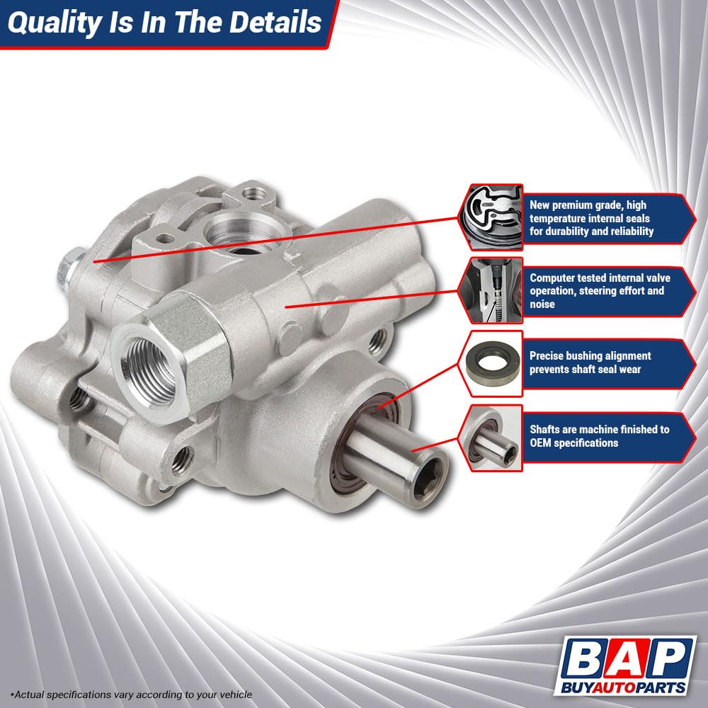 Remanufactured Power Steering Pump for Ford E-150 E-250 E-350 Econoline Club Wagon 1997-2005 - BuyAutoParts 86-01768R - Perfect for Smooth Steering & Vehicle Maintenance