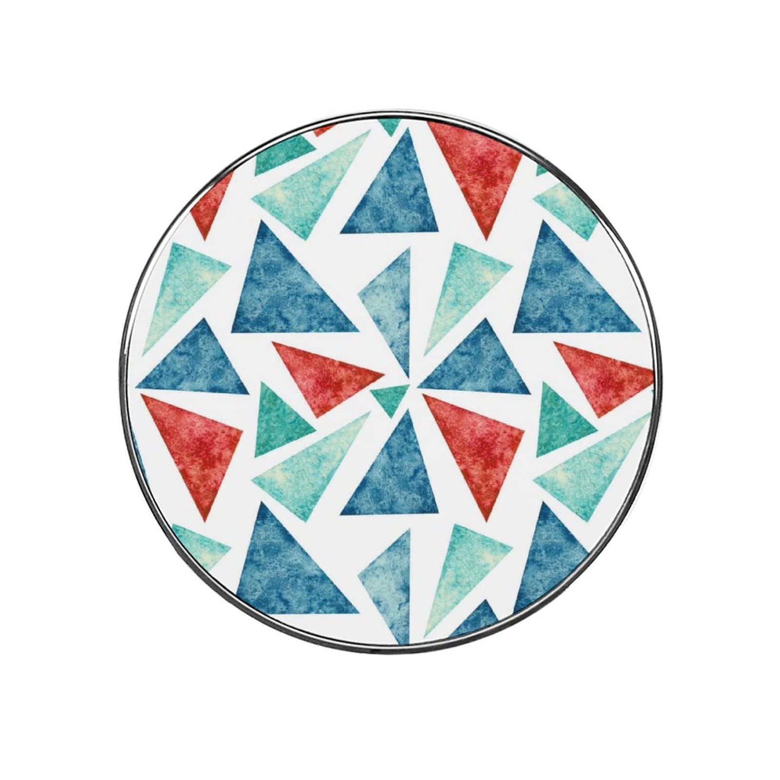 Blue and Red Triangle Fridge Magnets - Strong Magnetic Kitchen Decor for Refrigerators, Whiteboards & Office Use - Perfect for Organizing Notes, Photos and Decorating Home or Workspace