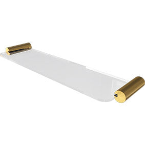Stainless Steel Pillar Shower Shelf - Brushed Gold, Black, Chrome or White Finish | Bathroom Storage Organizer for Shampoo, Soap & Accessories | Rustproof & Waterproof Design for Showers & Bathtubs