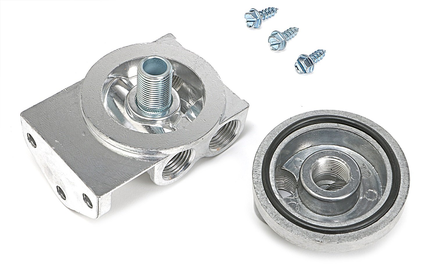 TRANS-DAPT PERFORMANCE Oil Filter Relocation Kit - Horizontal Mount (1520) for Improved Engine Access & Maintenance - Ideal for Trucks, SUVs & Performance Vehicles