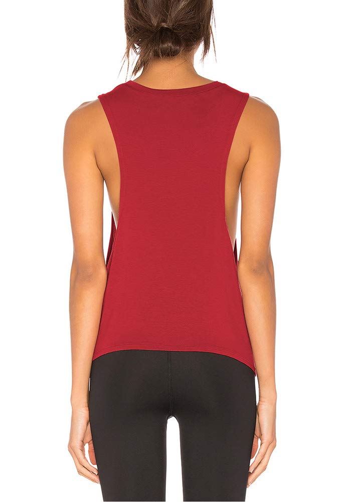 Bestisun Women's Sexy Workout Tank Tops - Yoga Clothes with Tie Knot Design, Breathable Athletic Gym Shirts & Stylish Crop Tops for Yoga, Gym, Running and Casual Wear