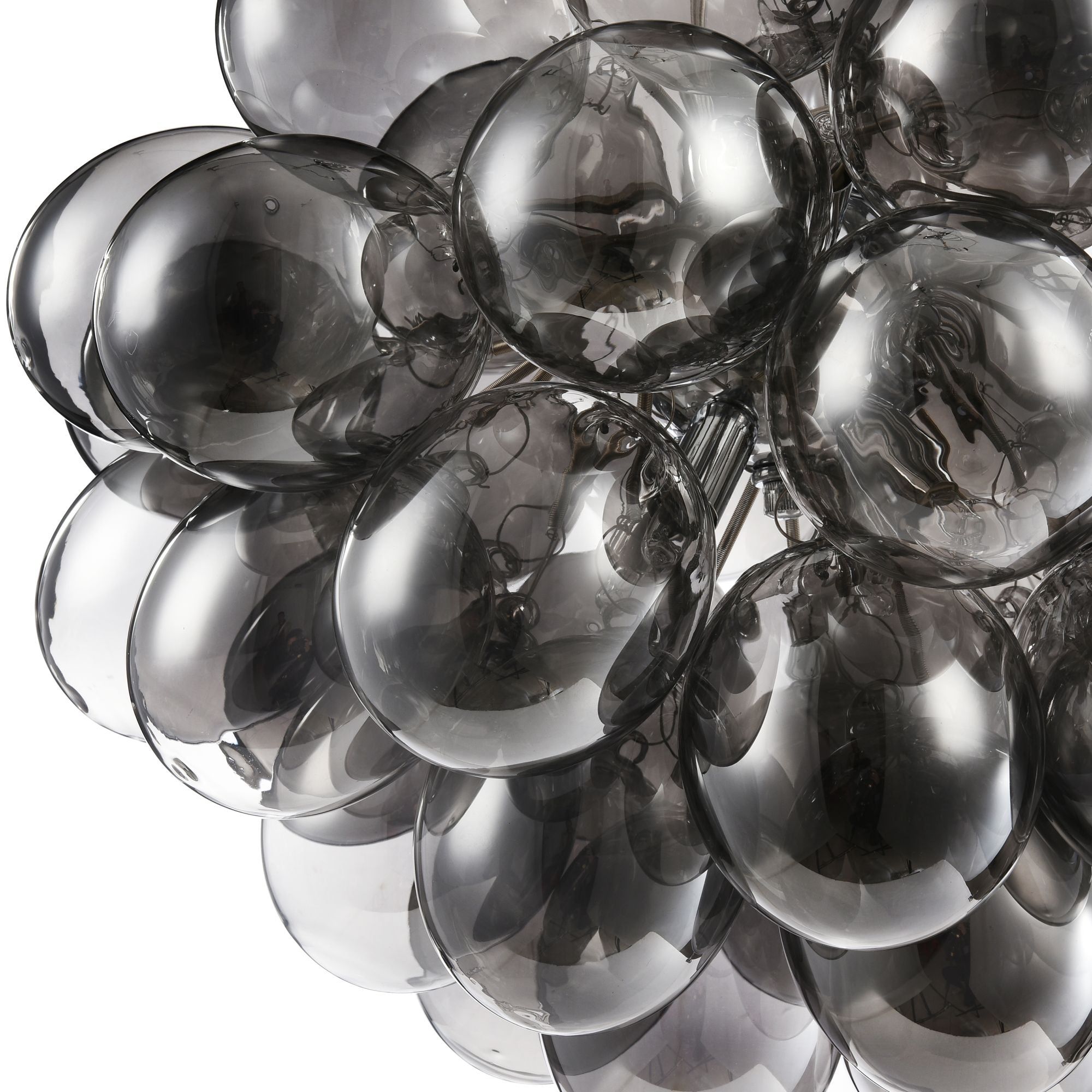 Balbo Modern Center Ceiling Light - Cognac & Smoky Glass Shade, IP20 Rated for Indoor Use - Perfect for Living Room, Bedroom, or Dining Area Lighting