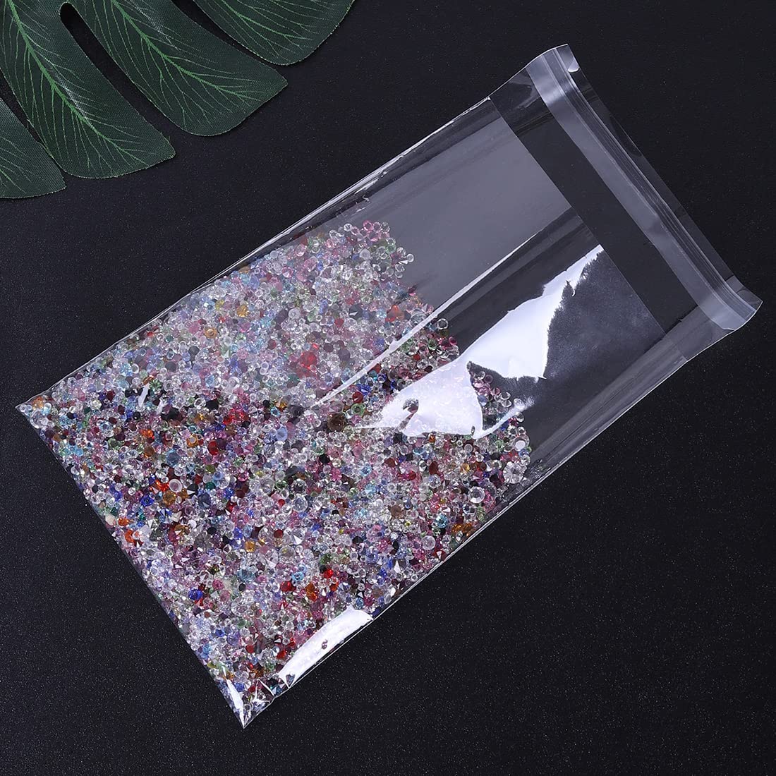 300 Clear 5x7 Self-Sealing OPP Plastic Bags - Resealable Bakery Cookie Bags for Christmas, Halloween Party Favors, Gift Wrapping & Food Storage