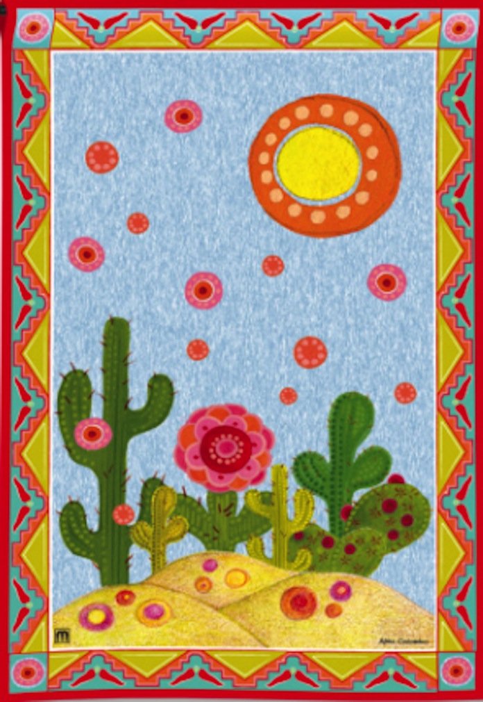 BreezeArt Desert Garden Flag #38325 - Decorative Outdoor Yard Banner for Patio, Lawn & Garden Decor
