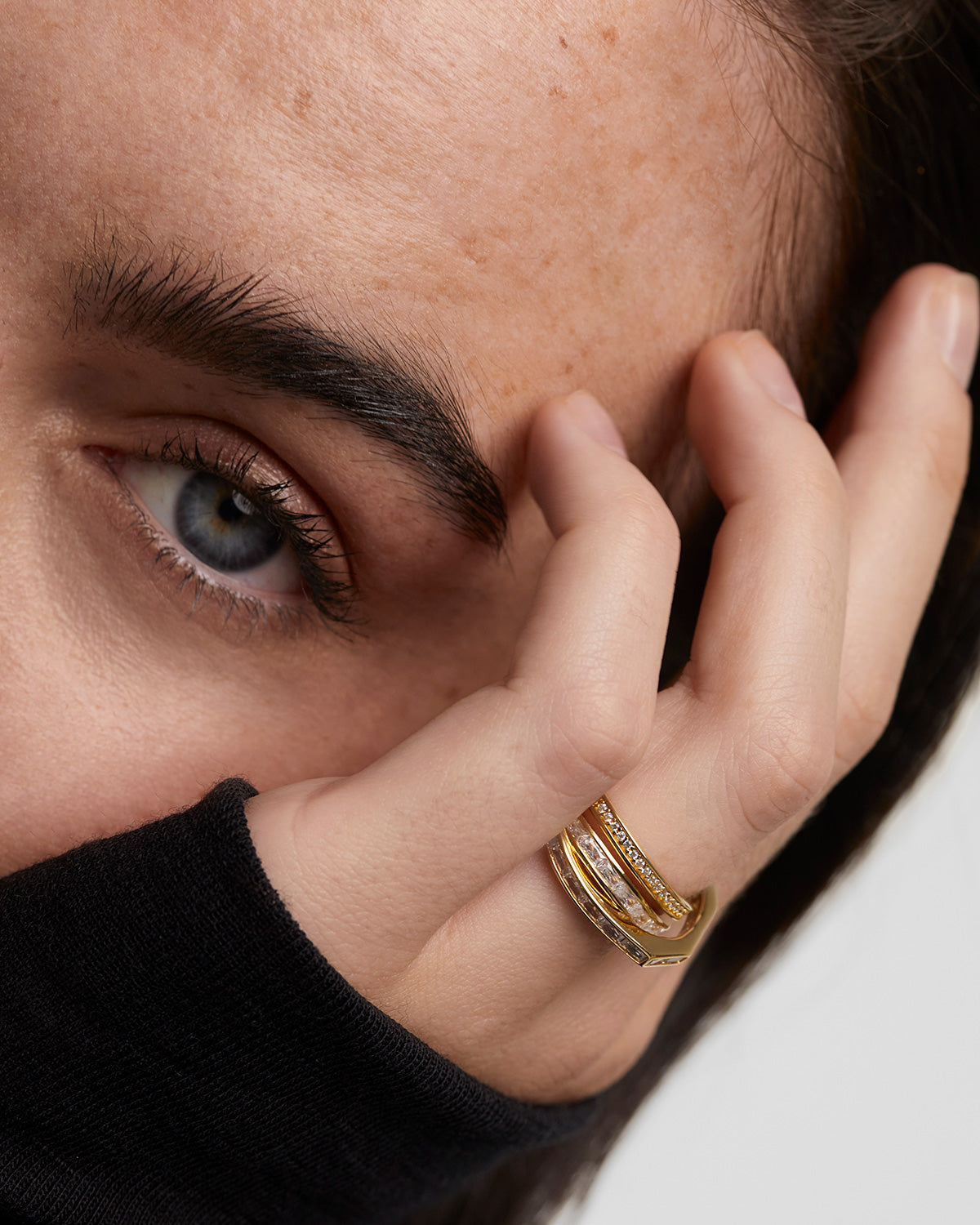 GRID 2 Verona Ring - Elegant Stainless Steel Women's Jewelry for Everyday Wear, Gift Giving & Special Occasions