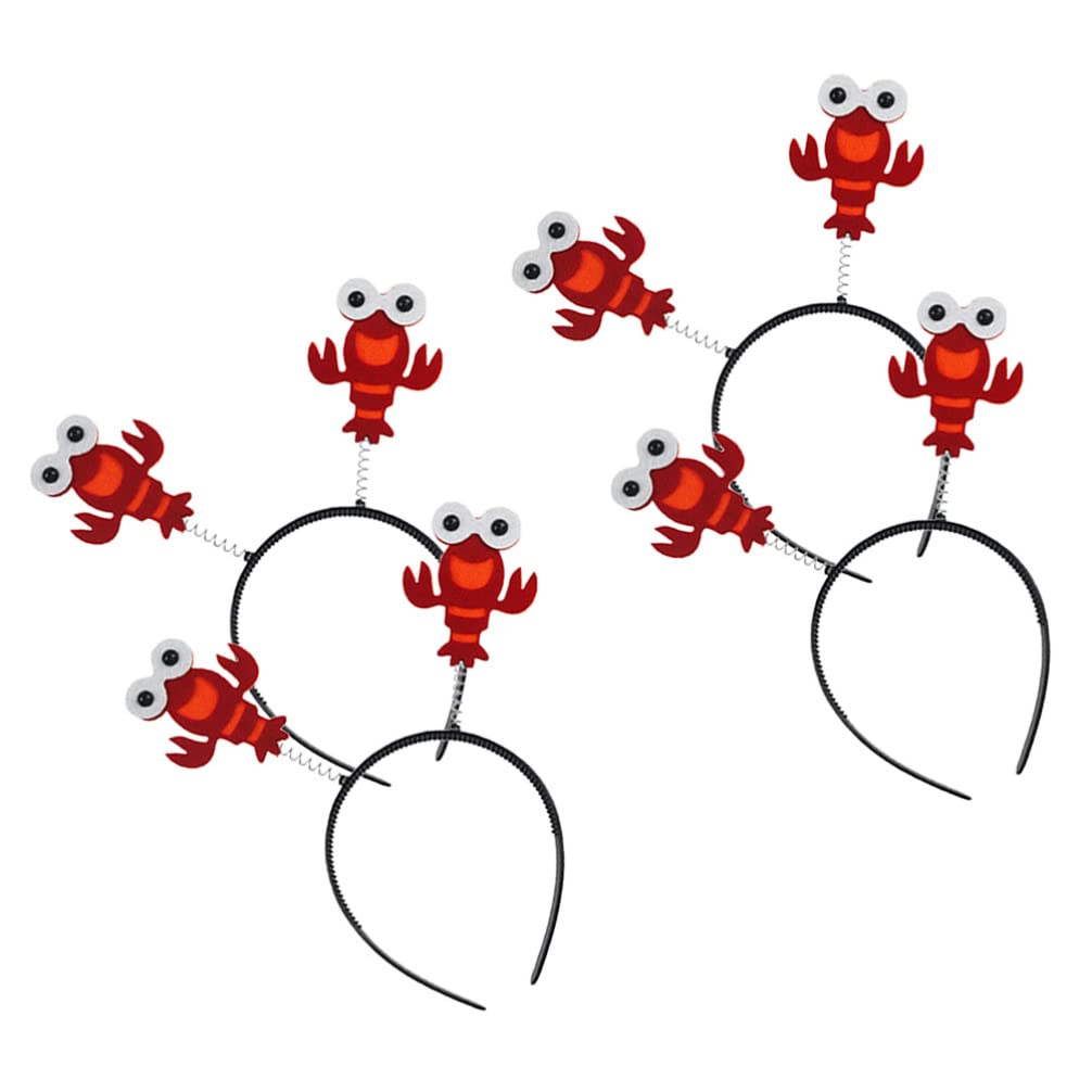 4-Pack Kids Halloween Headbands - Adorable Crayfish & Lobster Hair Hoops for Girls - Fun Hair Accessories for Costume Parties & Dress-Up Play