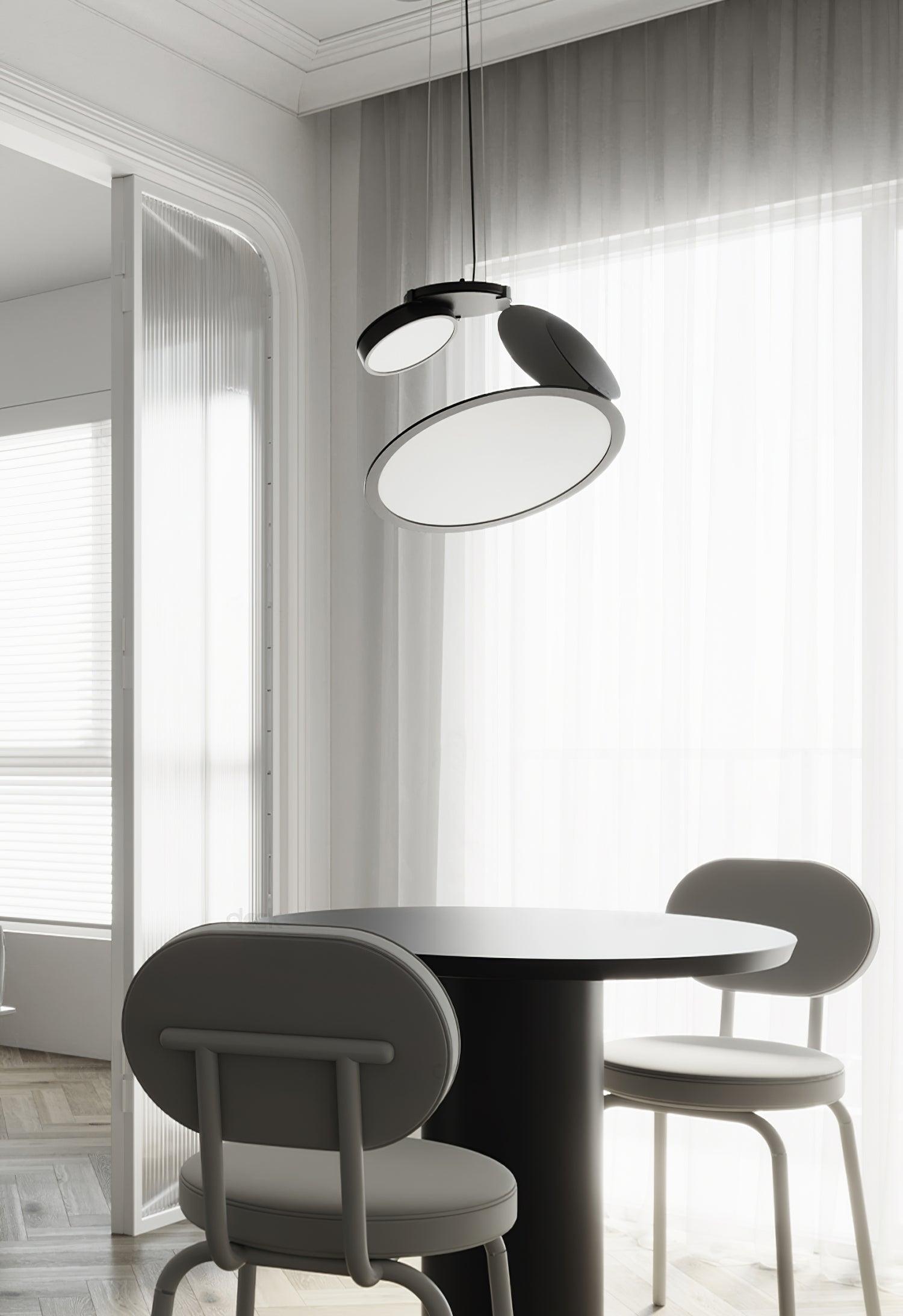 Elegant Cut Pendant Lamp - Modern Glass Hanging Light Fixture for Living Room, Bedroom & Dining Room Decor