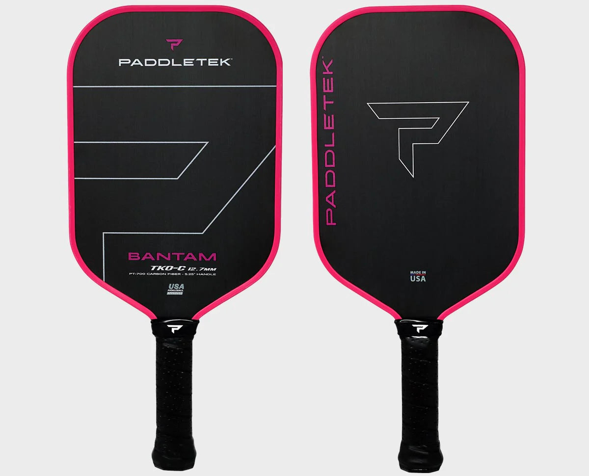 Paddletek Bantam TKO C 12.7mm Pickleball Paddle - Pink Limited Edition | Premium Performance for Competitive & Recreational Play
