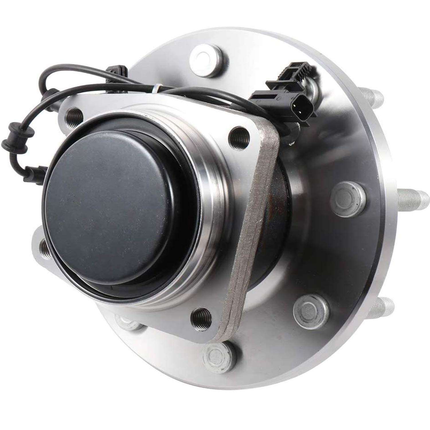 Chevrolet Silverado 2500HD 3500HD & GMC Sierra 2500HD 3500HD Front Wheel Bearing and Hub Assembly - 2WD with ABS, 8-Lug RWD SRW (Single Rear Wheel) - 2-Piece Set - Perfect for Off-Roading, Towing, and Heavy-Duty Truck Maintenance