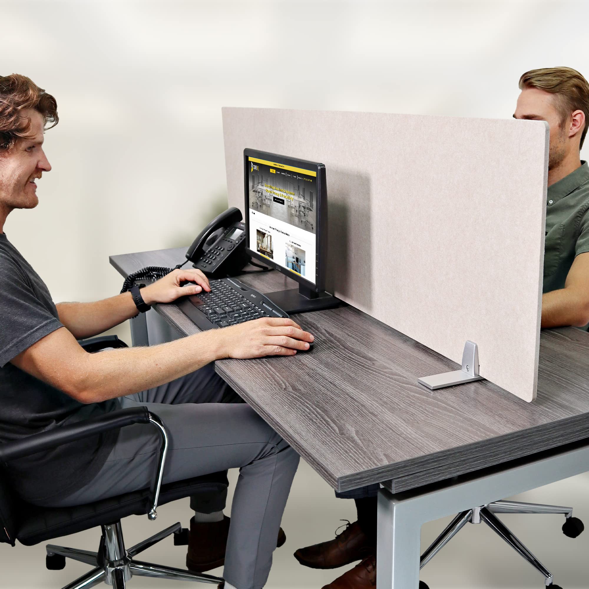 OBEX Freestanding Desk Privacy Screen - 24