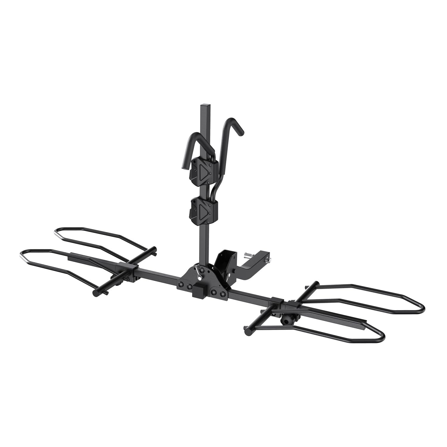 Heavy Duty 2-Bike Hitch Rack for E-Bikes & Fat Tire Bicycles - 160 lbs Capacity, Wobble-Free Smart Tilting Folding Design - Fits 2-Inch Receiver - Perfect for Road Trips, Camping & Outdoor Adventures