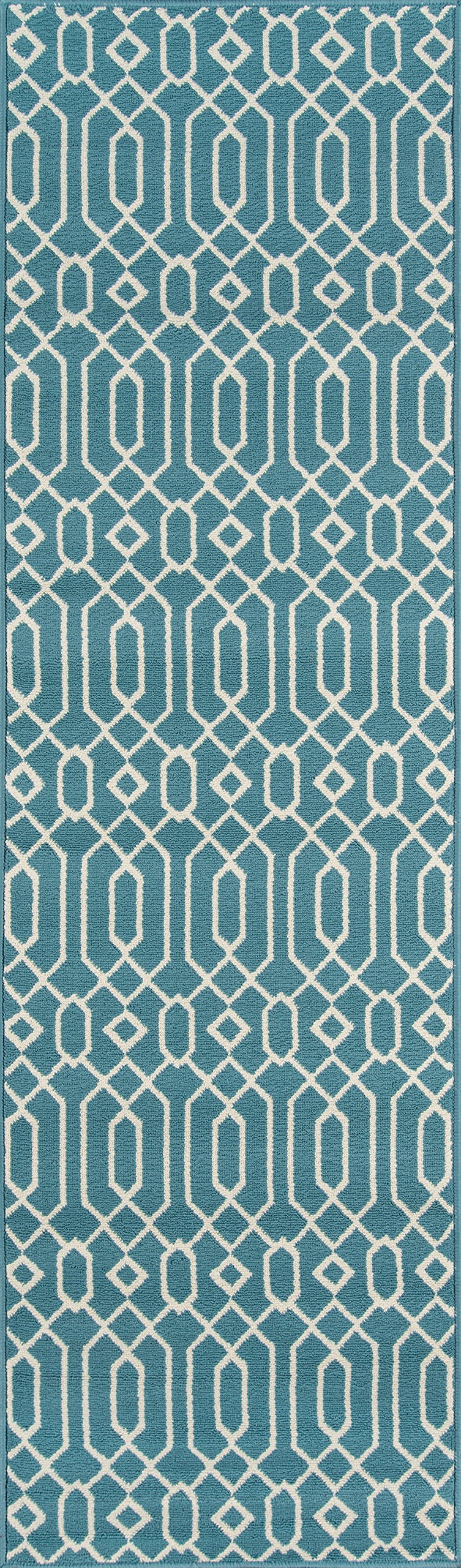 Momeni Baja Collection Contemporary Indoor Outdoor Area Rug - UV Protected Fade Resistant Easy Clean Runner 2'3