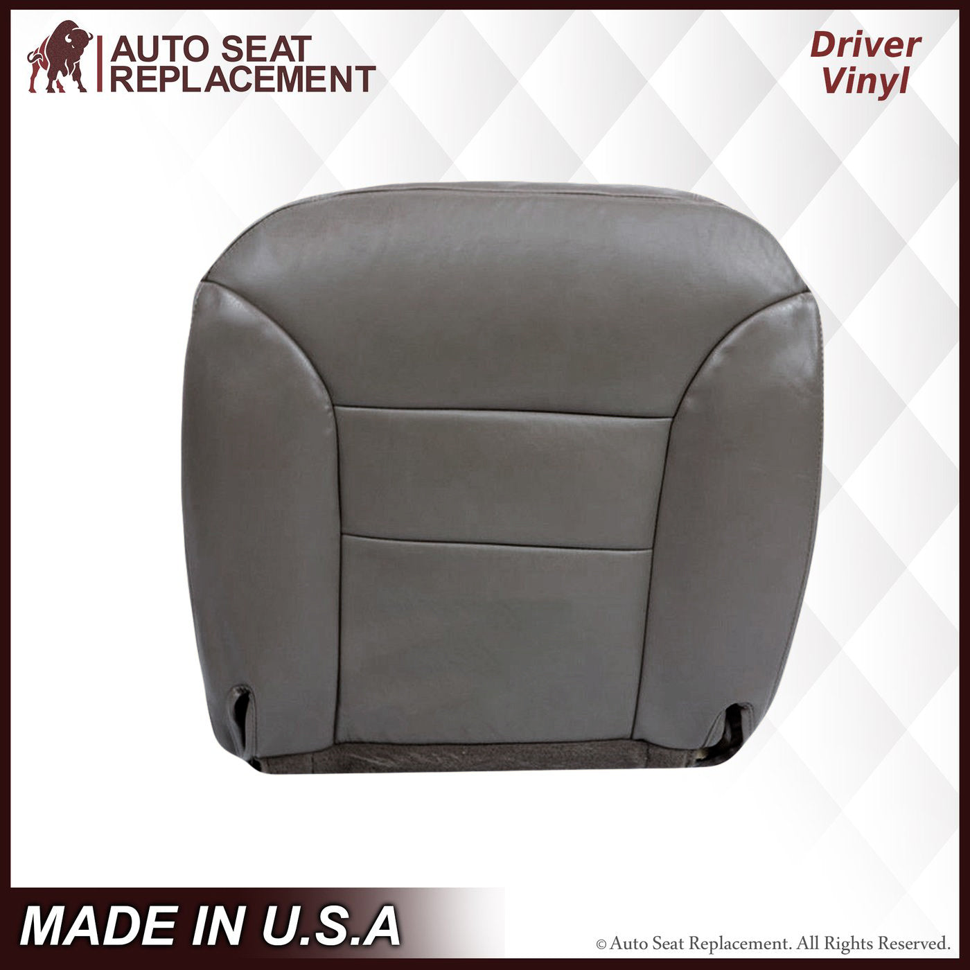 1995-1999 Chevy Tahoe Suburban Silverado Custom Fit Seat Covers - Premium Gray Car Seat Protectors for Trucks & SUVs | Perfect for Road Trips, Camping & Daily Commutes