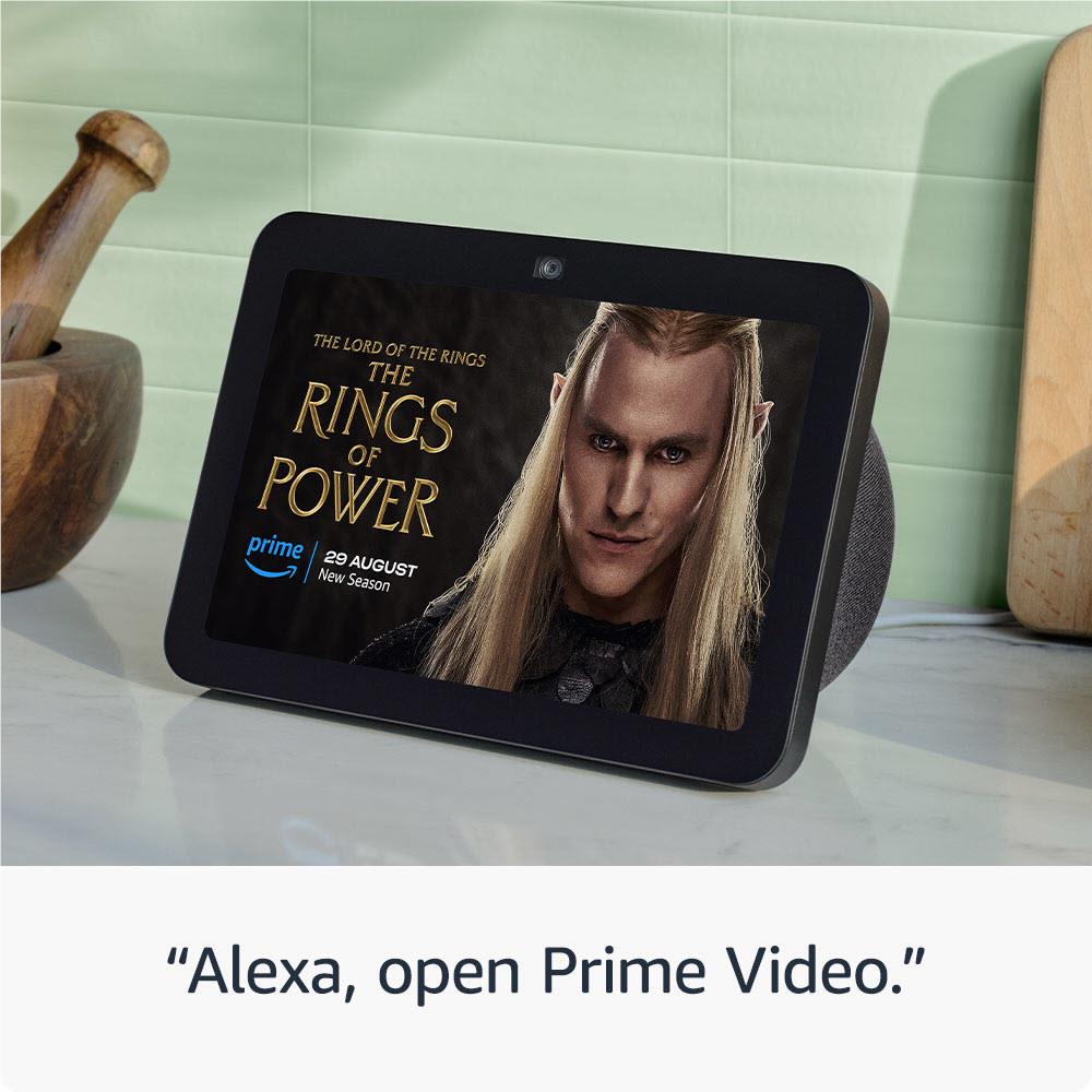 Amazon Echo Show 8 (3rd Generation) - Smart Display with Alexa - Charcoal - HD Screen, Smart Home Control, Video Calls - Perfect for Kitchen, Living Room & Bedroom