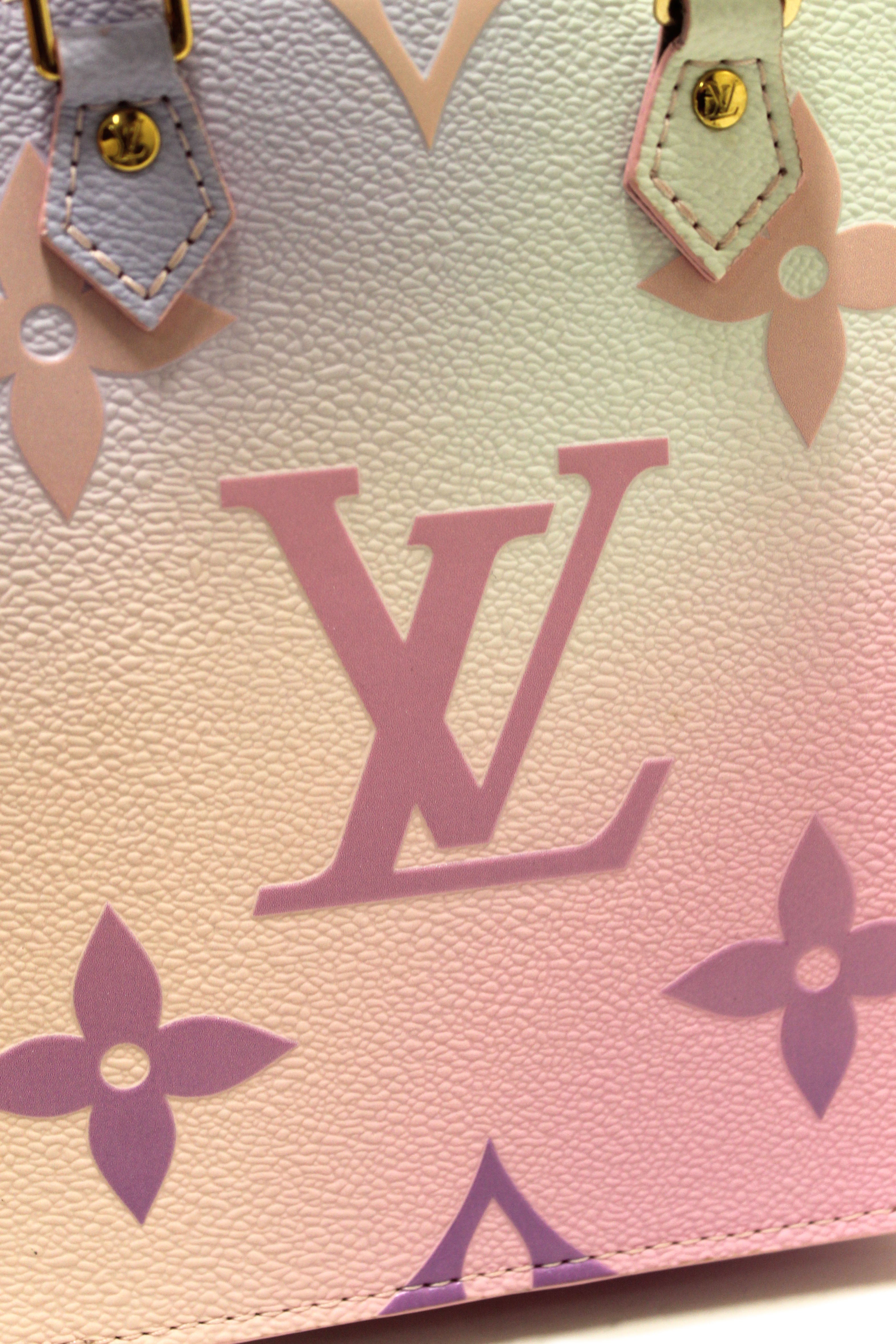 Authentic Louis Vuitton Sunrise Pastel Monogram Giant Spring In The City Petit Sac Plat Crossbody Bag - Luxury Designer Handbag for Women, Perfect for Daily Use, Travel & Special Occasions