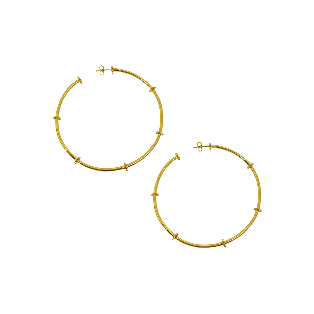 Faye Gold Earrings for Women - Elegant Dangle Hoop Earrings for Everyday Wear & Special Occasions