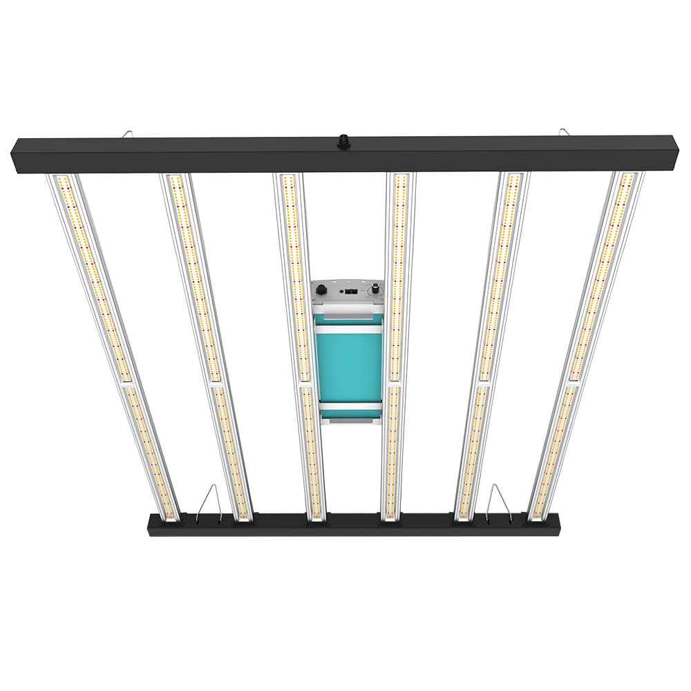 Alpha 6 LED Grow Light Bar - 650W Full Spectrum Plant Light for Indoor Plants, Greenhouses & Hydroponics - Commercial Grade Grow Lamp with Timer Function - Perfect for Herbs, Vegetables & Flowering Plants (Ideal for Home Gardening, Greenhouse Cultivation & Indoor Farming)