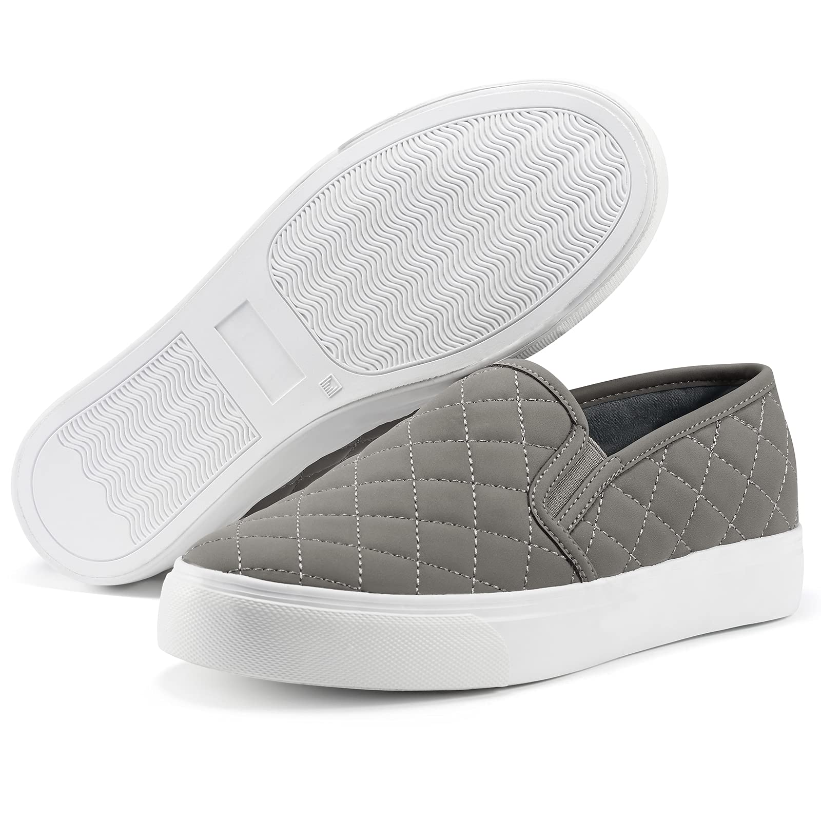 JENN ARDOR Women's Slip-On Sneakers - Comfortable Casual Walking Shoes | Fashionable Flats for Everyday Wear, Work & Travel