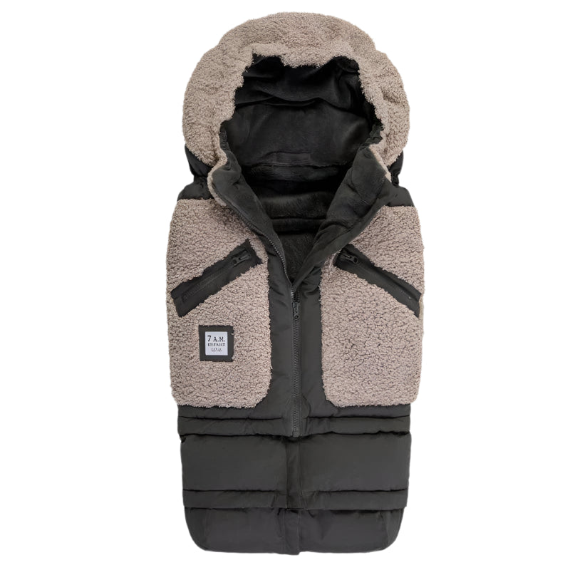 7 A.M. Stroller Blanket 212 Evolution Teddy Appliqué - Soft Baby Blanket for Strollers, Car Seats & Cribs (6 Months to 4 Years) - Perfect for Outdoor Walks, Travel & Nap Time