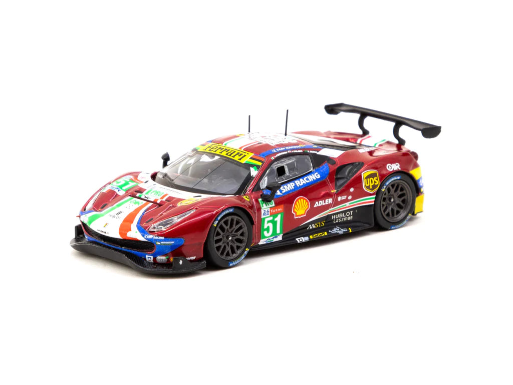 Tarmac Works 1:64 Scale Ferrari 488 GTE Diecast Model Car - 2019 24 Hours of Le Mans Winner (LMGTE Pro Class) - Calado, Pier Guidi, Serra - Collectible Racing Car for Display & Racing Enthusiasts